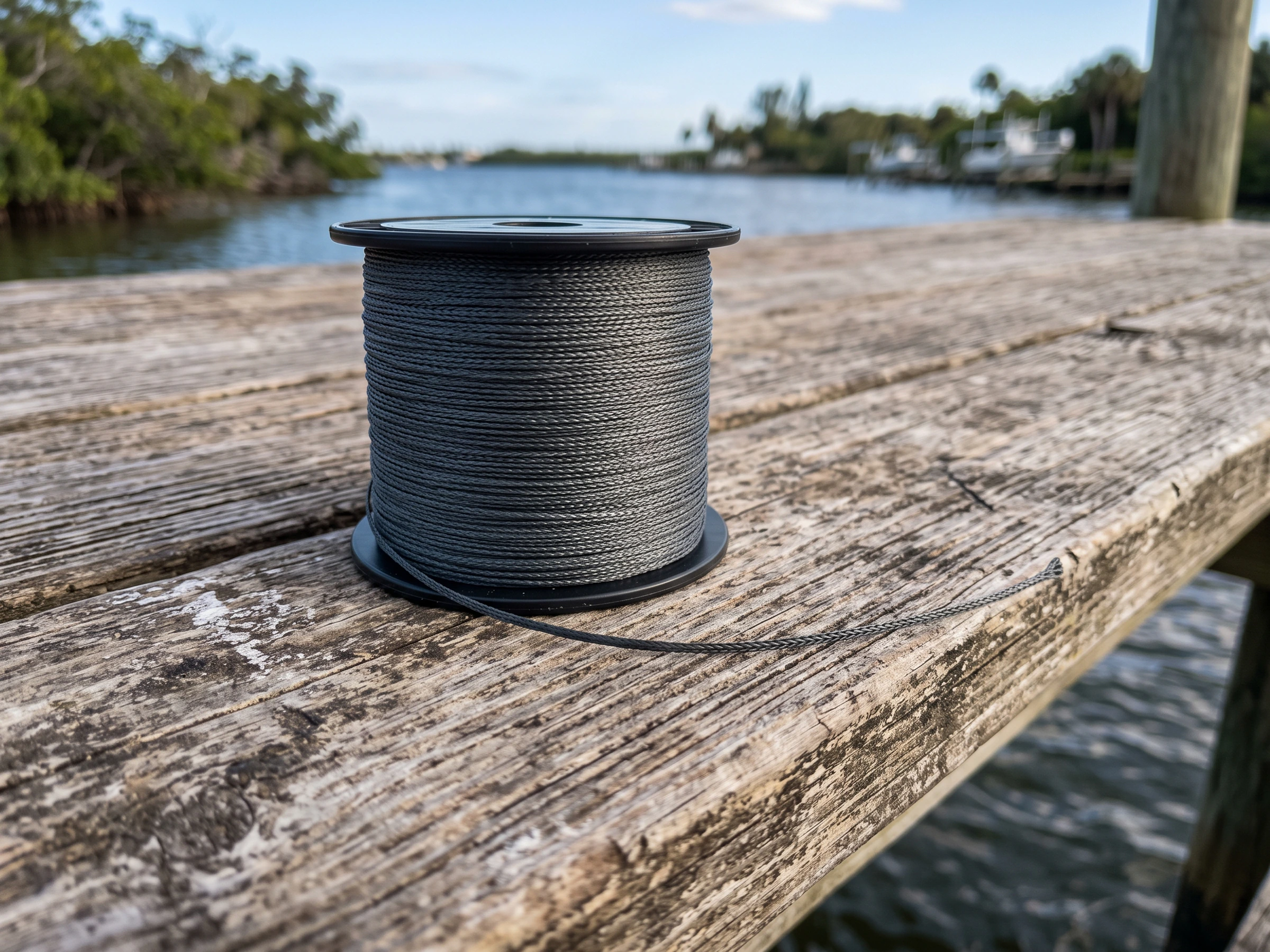 Unbranded braided main-line spool