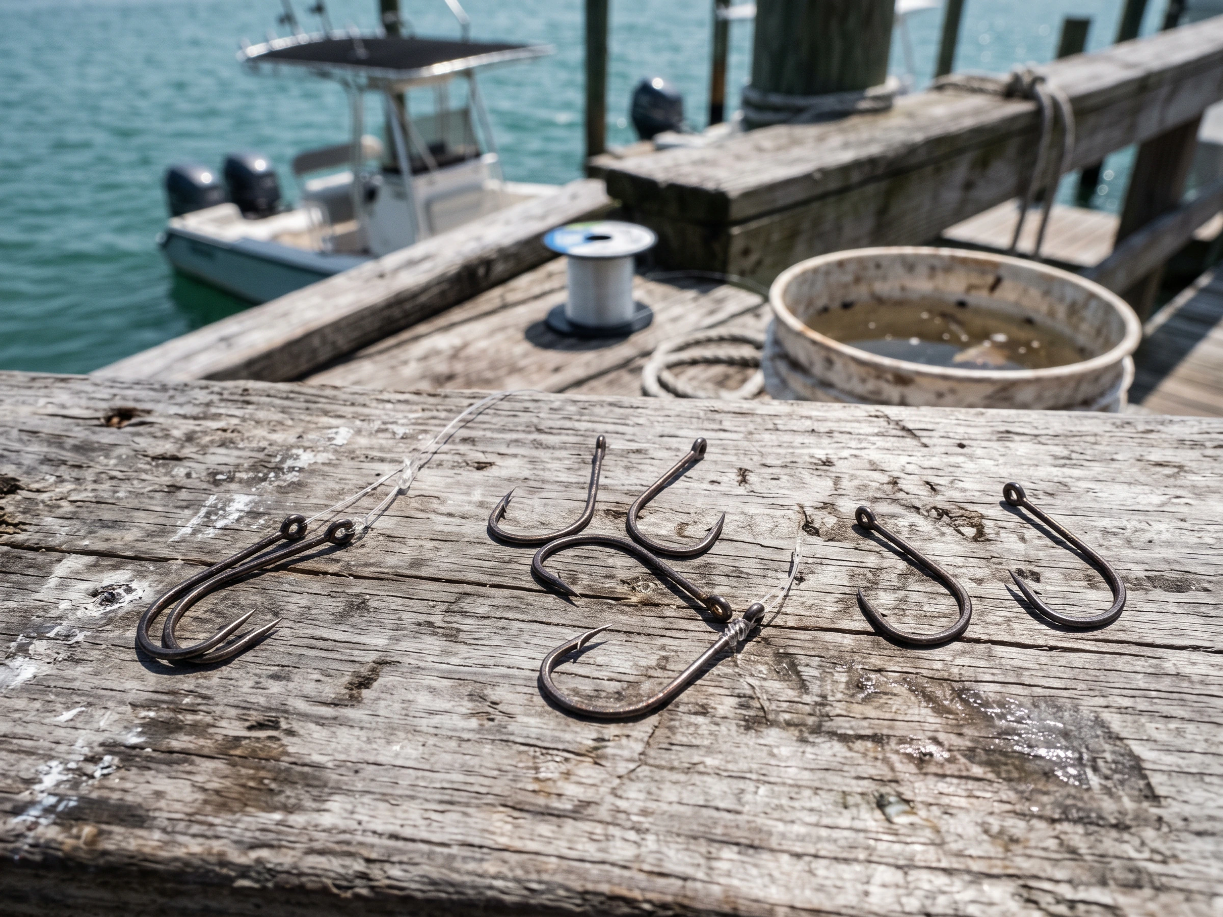 Unbranded live-bait hooks