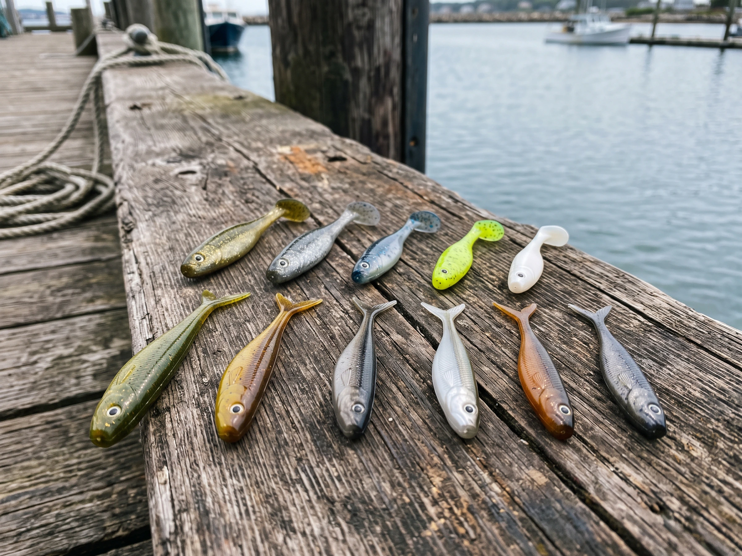 Unbranded paddletails and jerk shads
