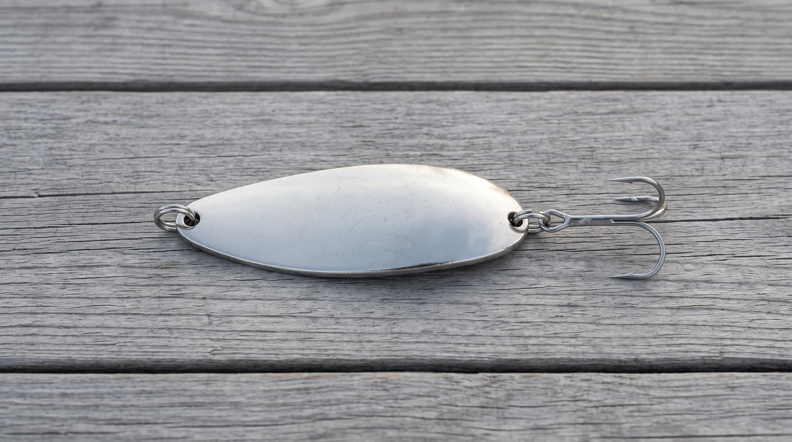 Casting Spoon arranged on a dock for identification