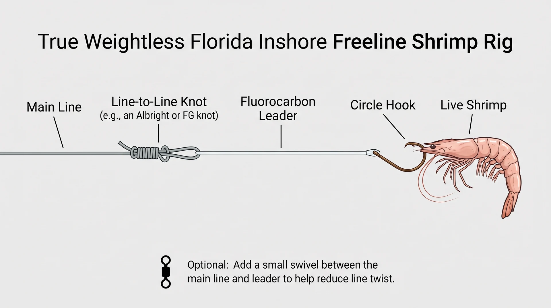 Freeline Shrimp Rig instructional component diagram